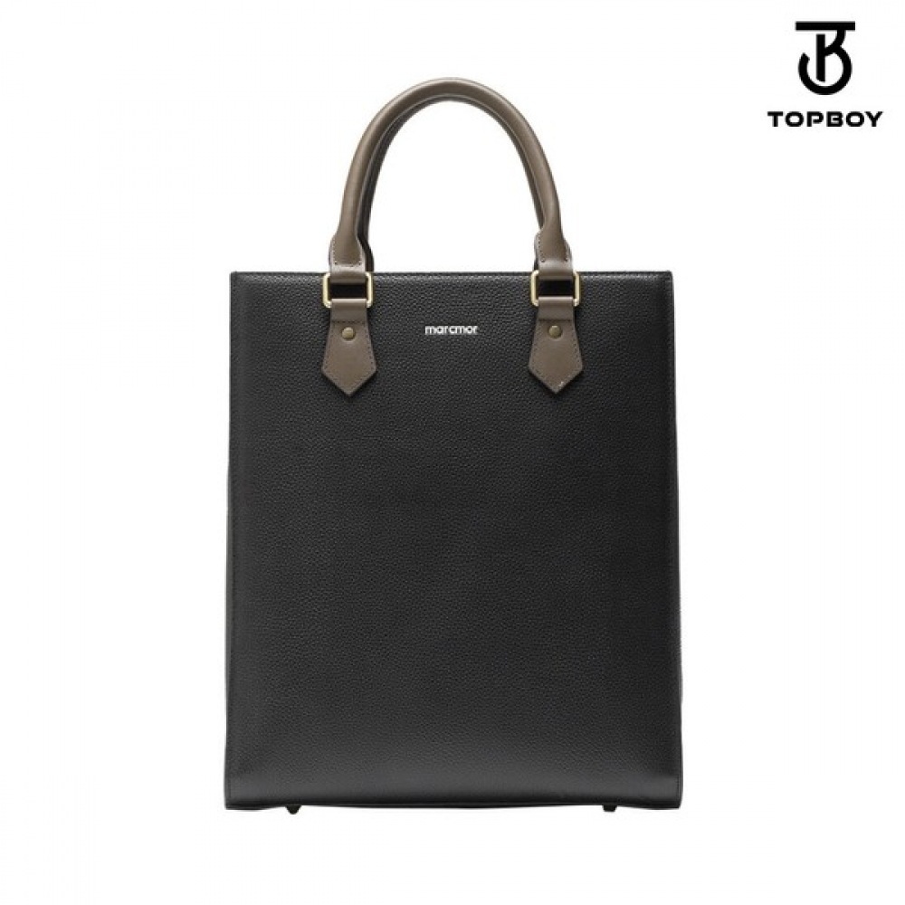 (TOPBOY) ビジネスブリーフケースレザーロングトート (BP021)