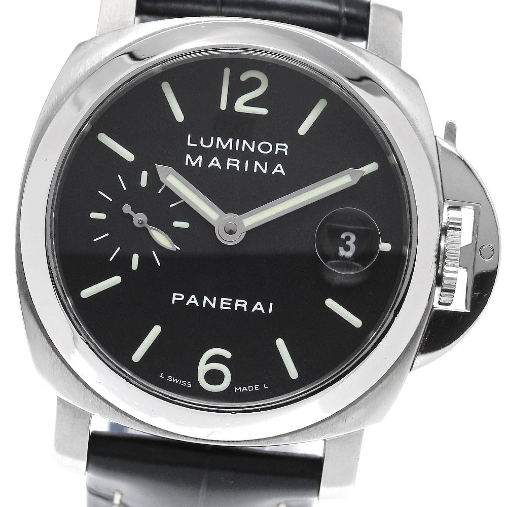 パネライ PANERAI PAM00048 ルミノールマリーナ スモールセコンド デイト 自動巻き メンズ 箱・保証書付き_962251【中古】