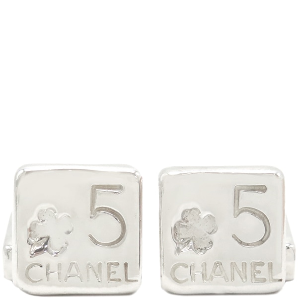 シャネル CHANEL カフス No.5 クローバー シルバー925 シルバー SV925 【保存袋】【中古】