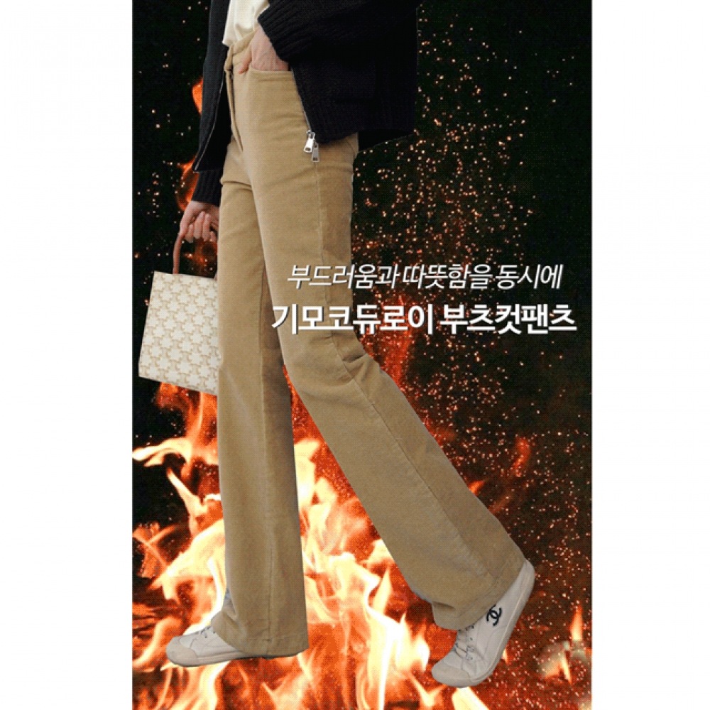 クリック&ファニーブーツカット起毛コーデュロイパンツ [SMLサイズ] 7,890円