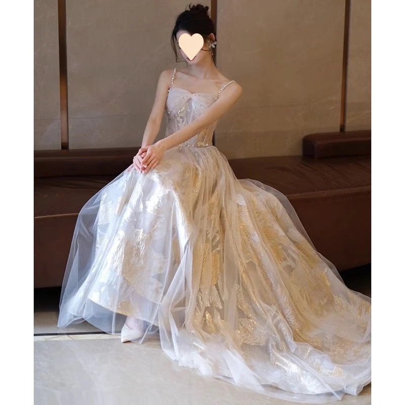 【2枚購入で 3oo円OFF！】イブニングドレス女性2025宮殿風ホスト成人式プリンセスドレスエレガント高貴