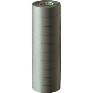（まとめ） オカモト ビニールテープ No.470 19mm10m 灰 No.470-19x10 ハイ 1パック（10巻） 10セット