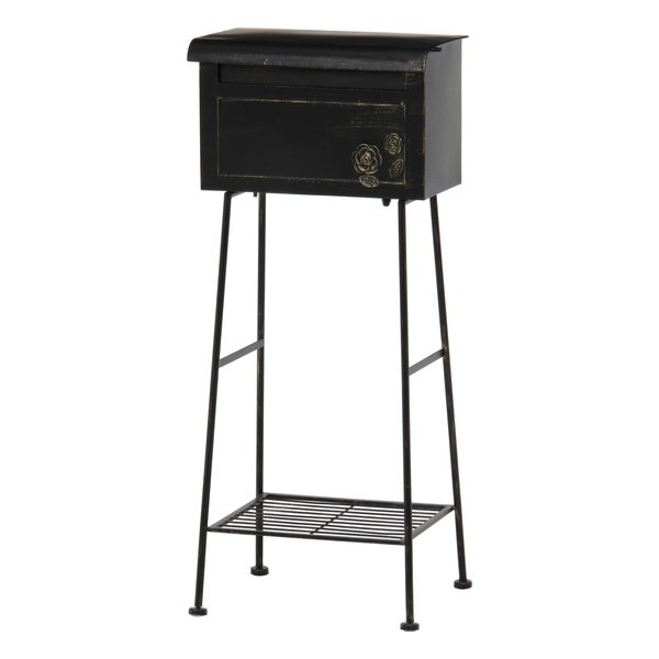 ガーデンポスト ローズ ブラック 横型 ガーデンポスト オブジェ ローズブラックヨコガタ 7,224円