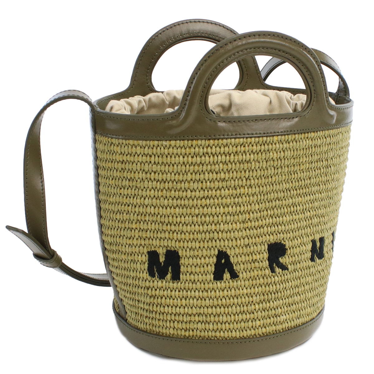 SCMP0056Q1 カゴバッグ カーキ レディース