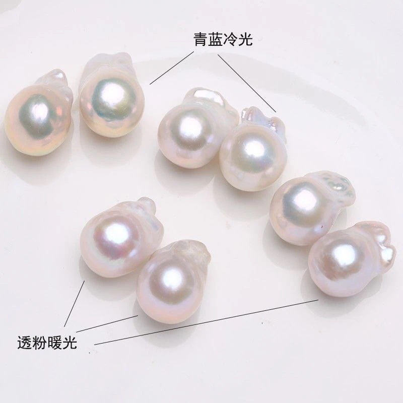 23 カスタマイズされた天然淡水バロック オーロラ カラフルな不規則な真珠裸ビーズ イヤリング イヤリング 返金不可 母の日 母の日-0006583