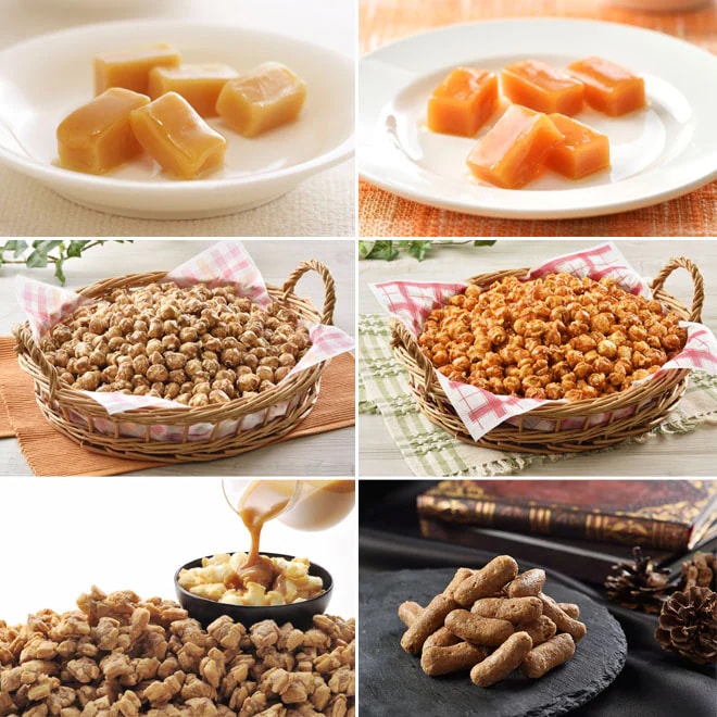 花畑牧場　お菓子アソート6種12個（常温タイプ生キャラメル2種＆ポップコーン2種＆もちっぷすとかりんとう）セット【冷蔵配送】