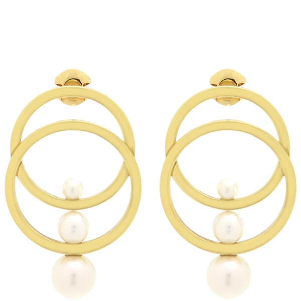 TASAKI TASAKI ピアス コズミック パール K18YG パール パールホワイト×イエローゴールド あこや真珠 750YG Au750 E-4147-18KYG【中古】