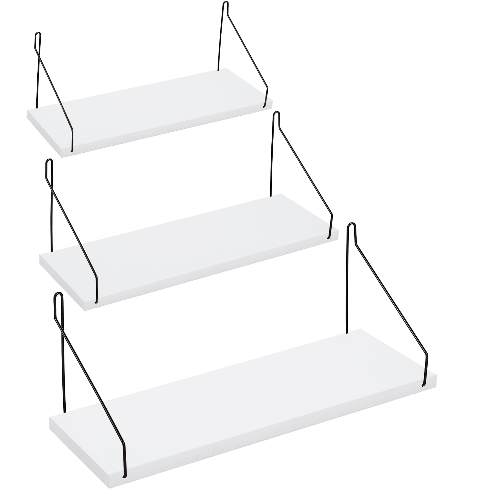 ウォールシェルフ 壁を傷つけない 30+35+40cm3点セット 壁掛け棚 棚 白賃貸 壁 棚 穴あけない ウォールラック 壁に付けられる家具 diy飾り棚木製 簡単取り付け