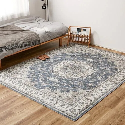 【メーカー直送品】萩原 転写プリントラグ カメオ 約230×330cm グレー