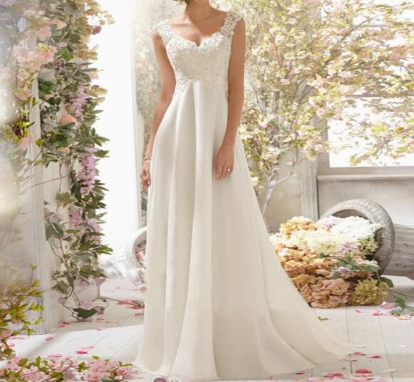 ウェディングドレス　白　美品　花嫁　ロングドレス　パーティー　結婚式　二次会　披露宴　大きいサイズ