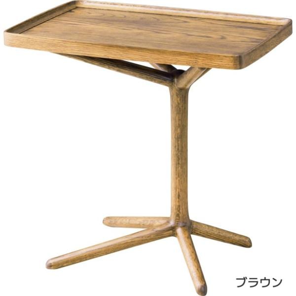サイドテーブル おしゃれ 長方形 北欧 完成品 幅50 2WAY ローテーブル リビング ソファ前 木製 天然木 無垢 ヴィンテージ 新生活 ID012