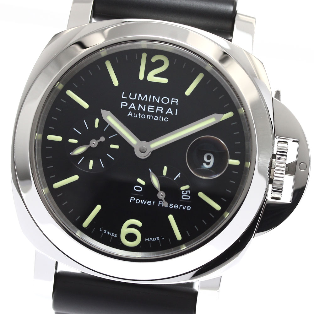 パネライ PANERAI PAM01090 ルミノール アッチャイオ パワーリザーブ 自動巻き メンズ 美品 箱付き_900086【中古】
