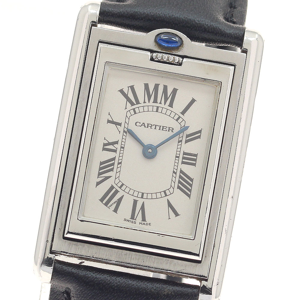 カルティエ CARTIER W1014558 タンクバスキュラントMM ミレニアム 限定365本 クォーツ ボーイズ _945597【中古】