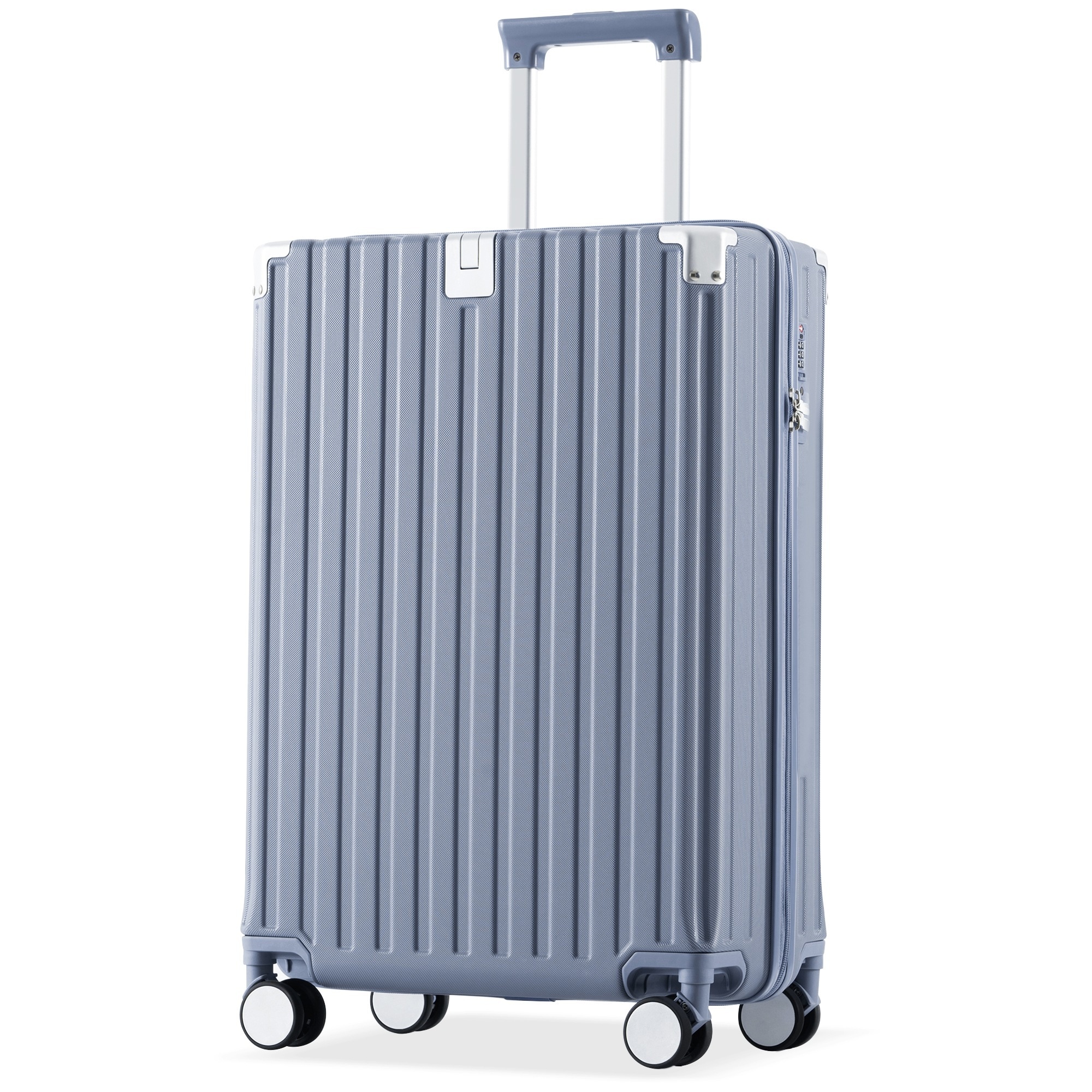 【2点購入で100OFF】スーツケース Lサイズ ストッパー付き brown USBポート容量拡張 キャリーバッグ キャリーケース スマホスタンド ドリンクホルダー TSAロックかわいい 7日 14日