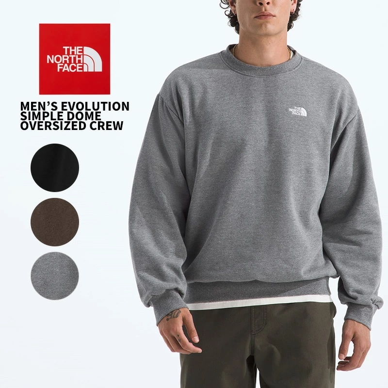 ザ・ノース フェイス メンズ トレーナー THE NORTH FACE シンプルドーム オーバーサイズ クルー　クルーネック スウェット NF0A8FKR