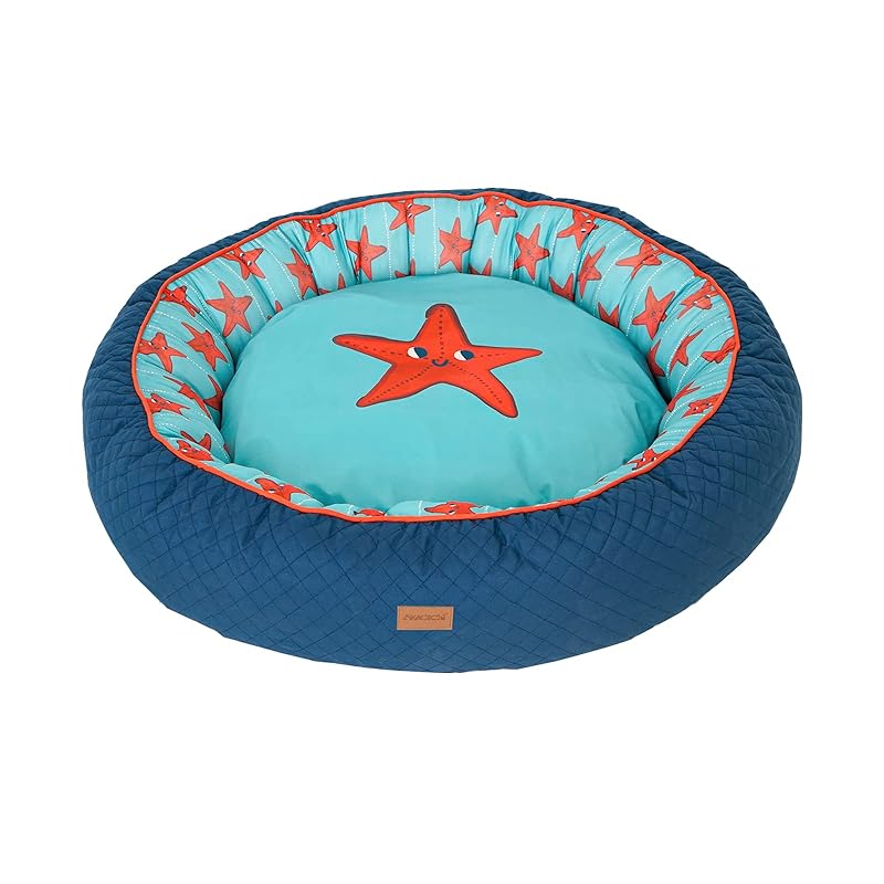 AKAGIICHI 犬 ベッド 猫 べッド 夏 ペットベッド 猫ハウス 犬ハウス ペット用品 犬/猫用ベッド 洗える 涼感 涼しい 犬寝る 海柄 丈夫 良い通気性 寝やすい 四季通用 ドッググッズ 猫 6,244円