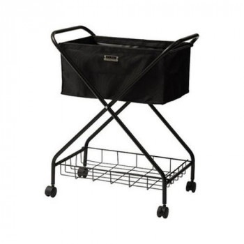 東谷 フォールディング バスケットワゴン ブラック MIP-83BK