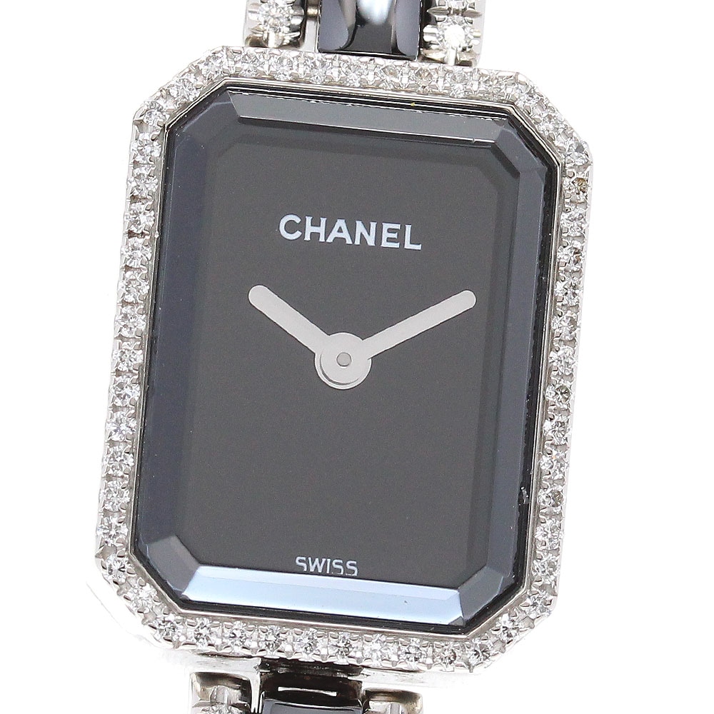 シャネル CHANEL H2147 プルミエール K18WG ベゼルブレスダイヤ クォーツ レディース _837858【中古】