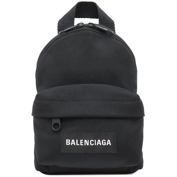 バレンシアガ BALENCIAGA ショルダーバッグ エクスプローラー ミニバックパック ナイロン ブラック マットブラック金具 黒 656060【中古】 35,484円
