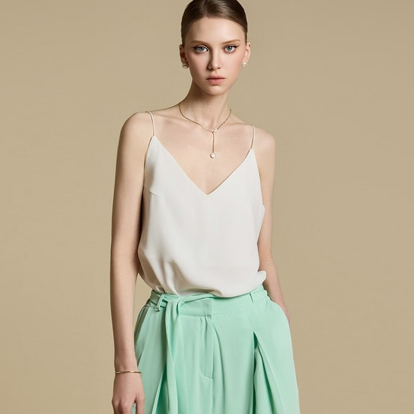 E9031 Vネック スリーブレス