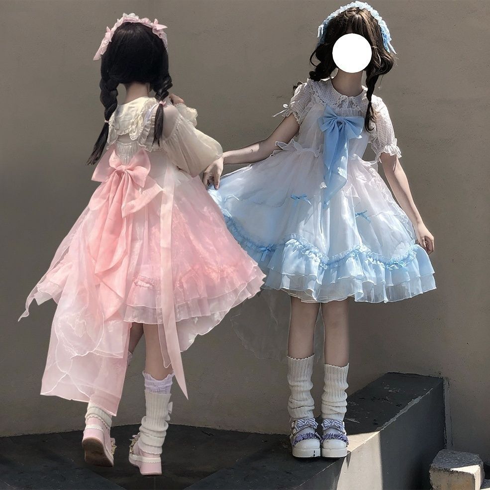 髪のロリータ完全セット グラデーションツインロリータ jskスカート