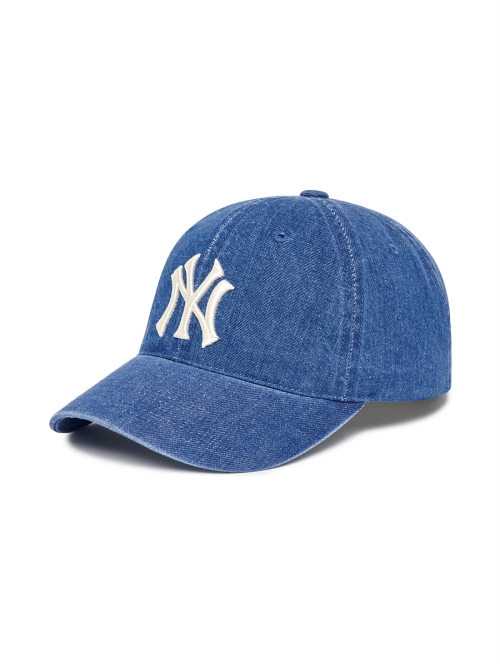 【MLB】 DENIM UNSTRUCTURED BALL CAP NY INDIGO キャップ 正規品