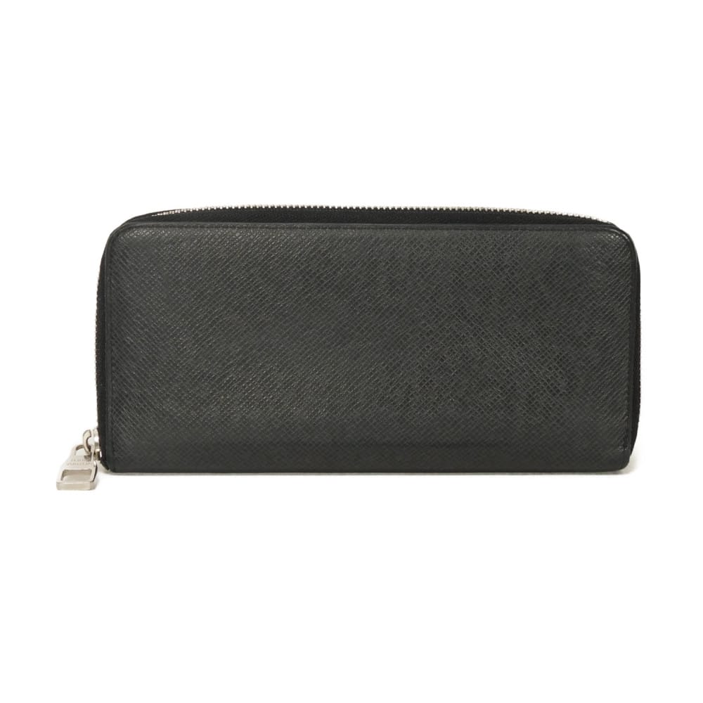 【中古】 長財布 旧型 LVロゴ チャコールグレー ラウンドファスナー ジッピーウォレット ヴェルティカル タイガ M32822
