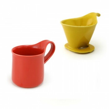 ZERO JAPAN（ゼロジャパン） ドリッパー＆カフェマグセット ドリッパートレイ付 DMZ-16 YP/TO