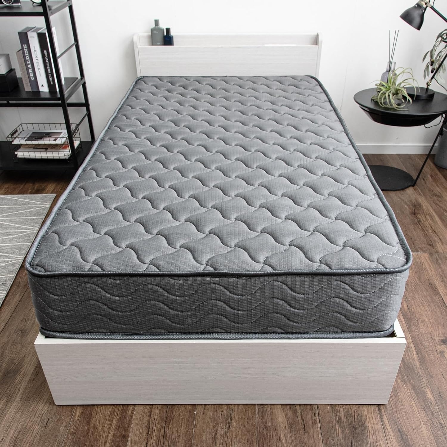 マットレス シングル 厚さ22cm 高密度 ポケットコイル528個 3Dメッシュ 通気性 二層ウレタン シックハウス対策 洗える 抗菌 防ダニ 高反発 低反発 体圧分散 快眠 日本製 ベッド 敷布団