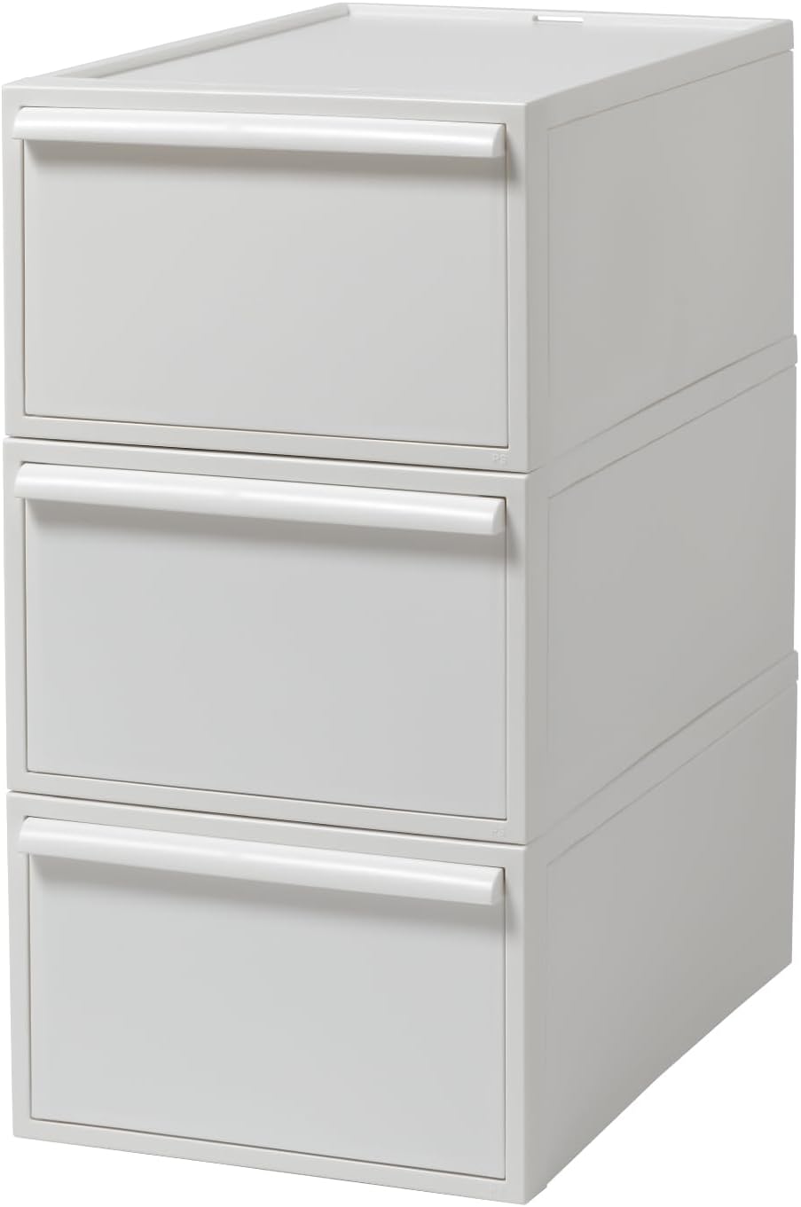 Like-it 储物箱 衣柜系统 抽屉 (M) 3个装 全白 CS-D2 3P 深52厘米 非常适合收纳衣柜