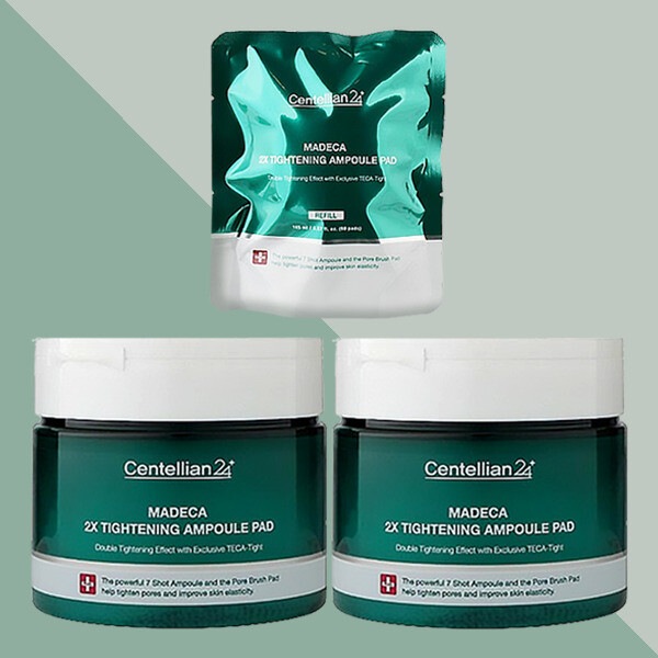 東国製薬 センテリアン24 ダブル弾力 タイトニングアンプルパッド(60枚)本品2個+詰め替え1個 keyshore 184