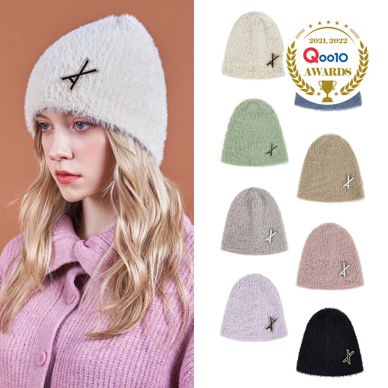 新作 VA Brooch Soft Angora Beanie