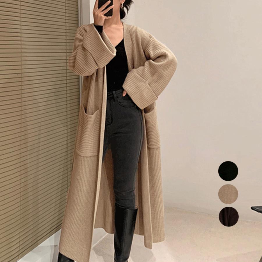 ブラウス ロング ニットカーディガン レディース ニット 5,477円