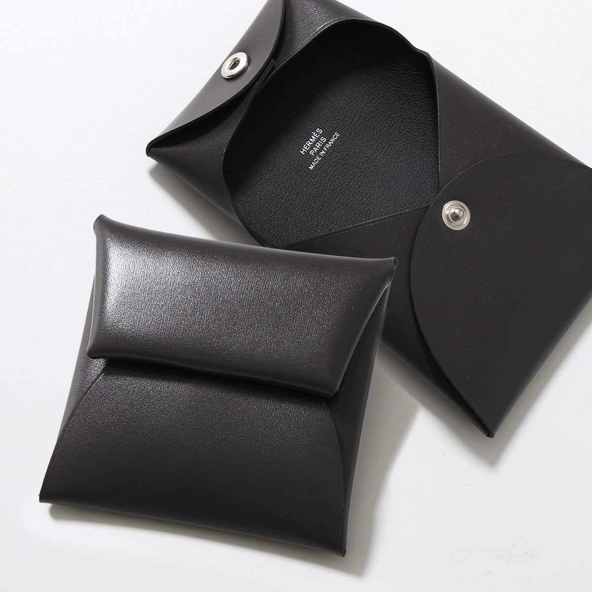 HERMES エルメス コインケース BASTIA バスティア 078405CK メンズ レディース ボックスカーフ レザー 小銭入れ K刻印 SV金具 カラー2色
