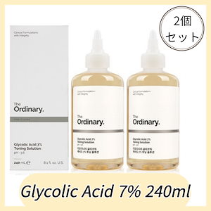【正規品】 Glycolic Acid 7% Toning Solution 240ml / グリコリックアシド 7% トーニングソリューション 2個
