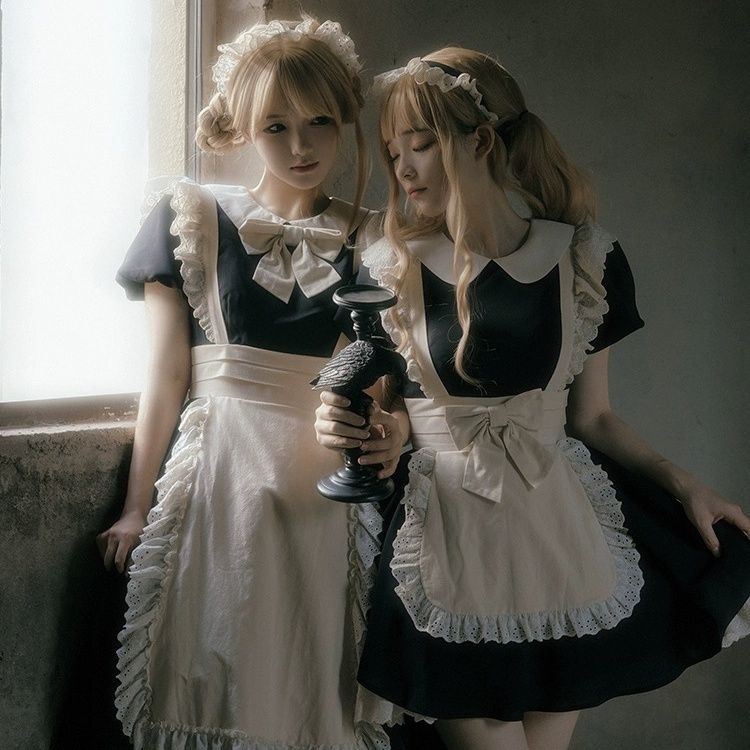 ハロウィン コスプレロリータ コスプレ 2024新作 夏 ロリータ メイド服 木耳縁 OP 洋服 華やか