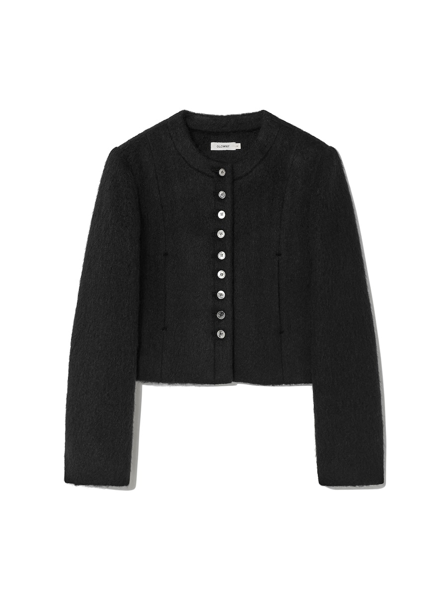 ★正規品★人気★ 【GLOWNY】 PEBBLE BOUCLE JACKET Qoo10] GLOWNY 【GLOWNY】 PEBBLE BOUC : レディース服