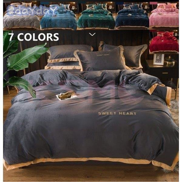 メガ割 布団カバー セット ベッドカバー 寝具セット 枕カバー おしゃれ 風 柔らかい 可愛い 暖かい フランネル 防臭 防ダニ 洗える シングル 新生活 セミ福袋