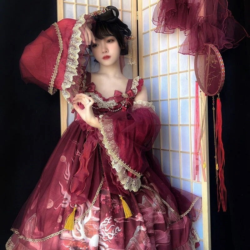 日系メイド服コスプレロリータスーツ可愛い学生ワンピース二次元服大コード日常