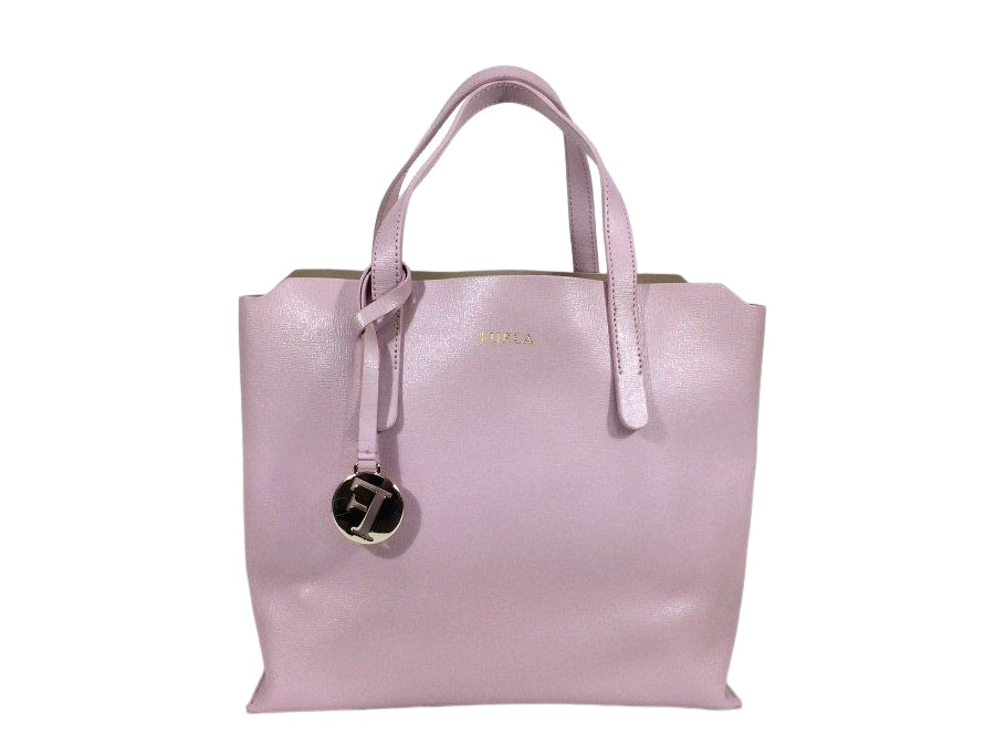 ハンドバッグ レザー ピンク系 【中古品】