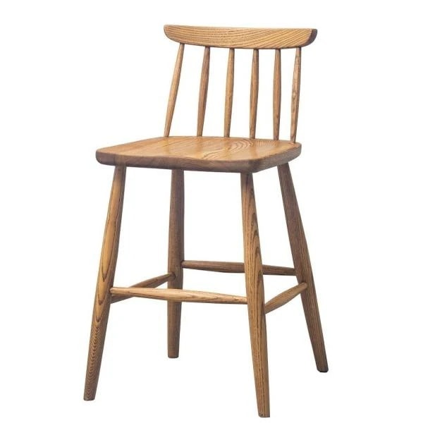 カウンターチェア ハイチェア バーチェア スタンドチェア アッシュ無垢材 ウィンザーチェア 天然木 完成品 椅子 チェア いす イス 座面高52cm