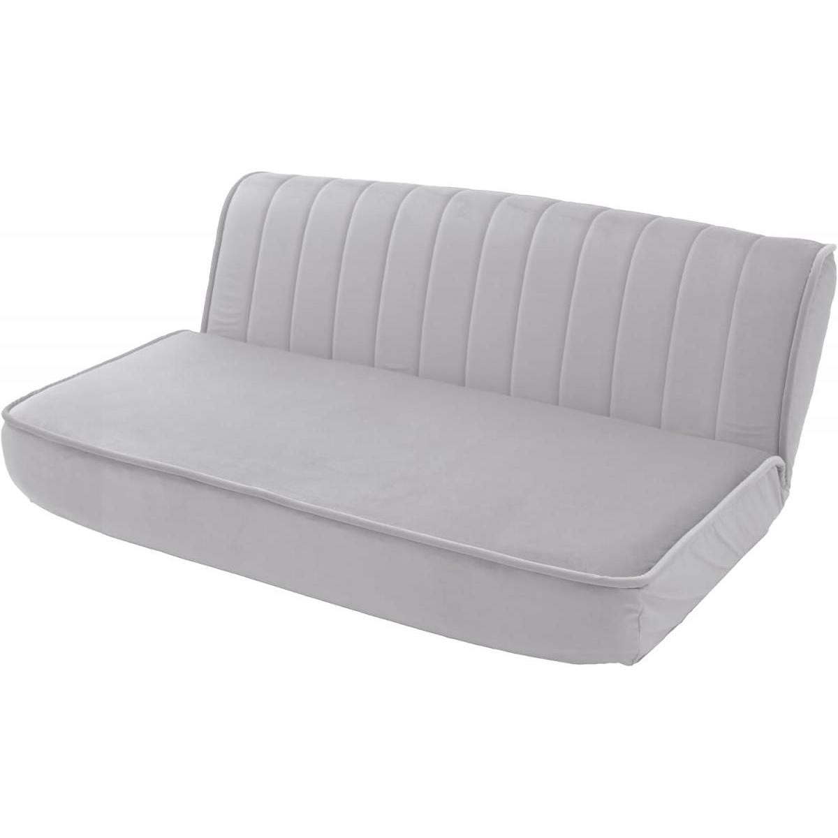 【I】セルタン ロースタイルソファ 2人掛け ライトグレー ベロア生地 日本製 A1220p-W-b-722GRY CELLUTANE【受注生産品】【代引不可/沖縄・離島不