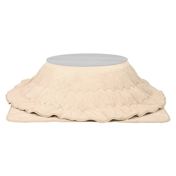 アベルSE80WHユイUFIV こたつ + 布団掛敷 3点セット 円形 ホワイト/アイボリー メーカー直送