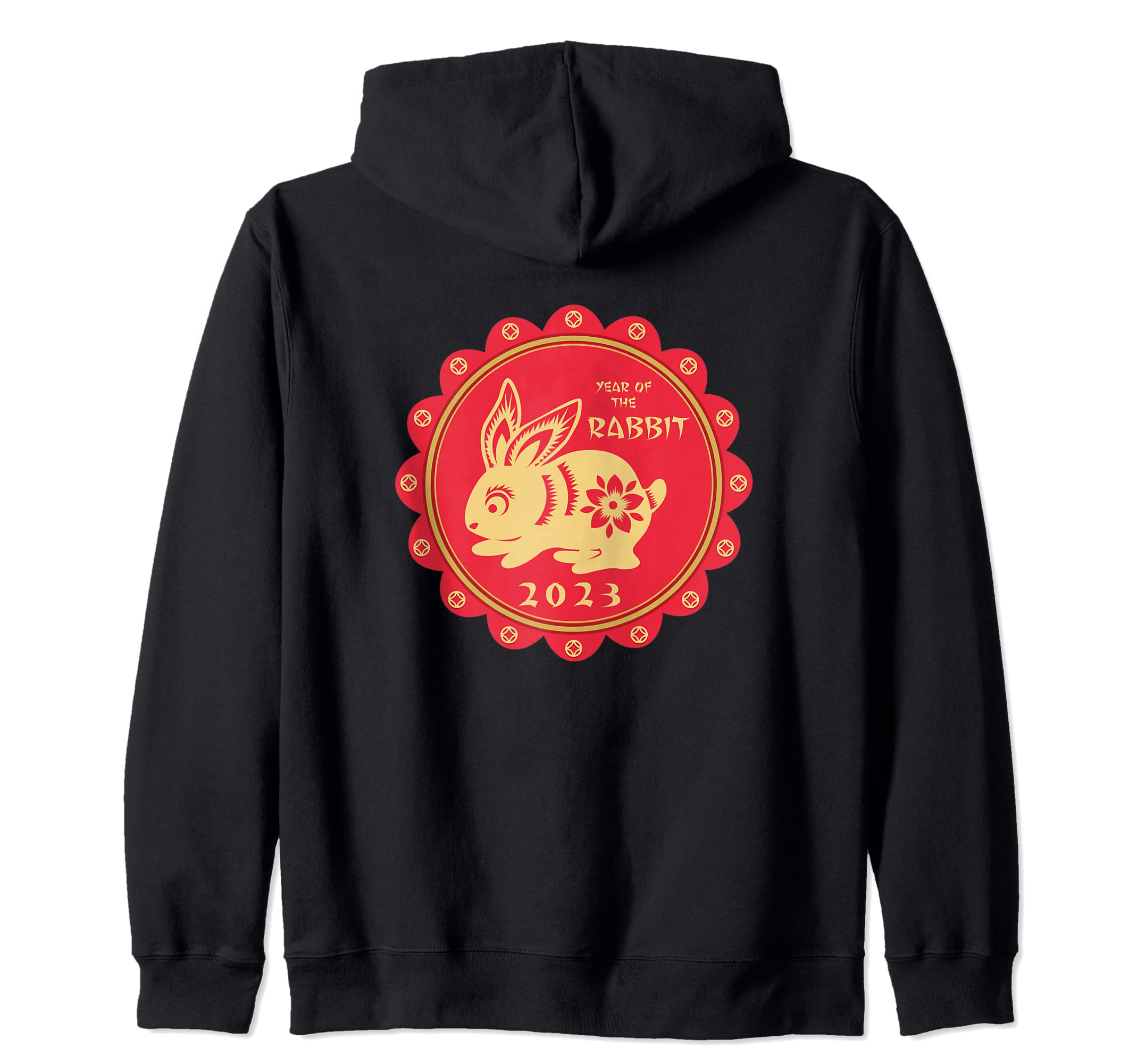 2023 中国の旧正月 うさぎ ジップパーカー