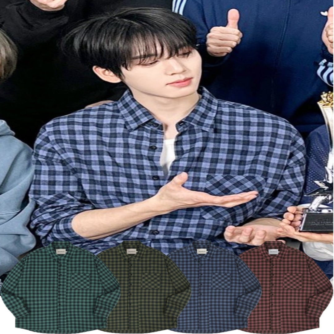 ZEROBASEONE ハンユジン 着用/Scott Check Shirt /ユニセックス