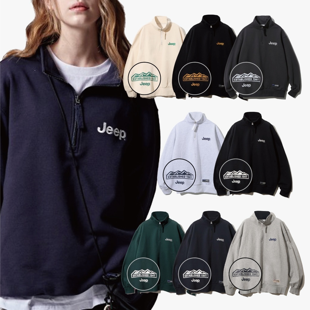 Half Zip-Up M-Logo Sweat