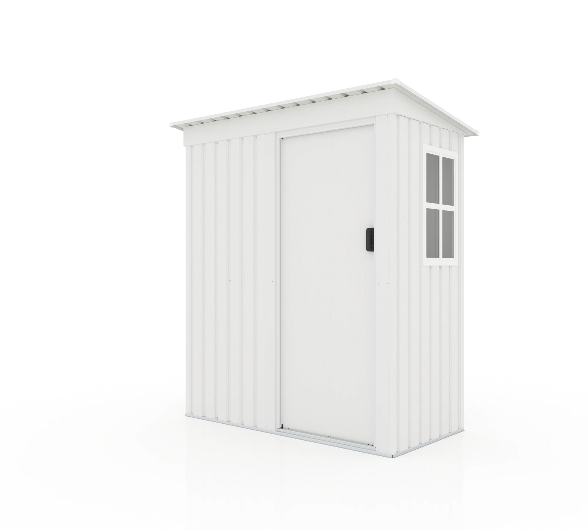 1672【 ホワイト　棚なし】物置 屋外 大型 倉庫 大型物置 戸外収納庫 物置 防水/耐侯 収納可能 ガーデン/庭/田畑/農場 頑丈 大容量 スチール　引き戸　補強フレーム付き　窓付き　床なし 23,323円