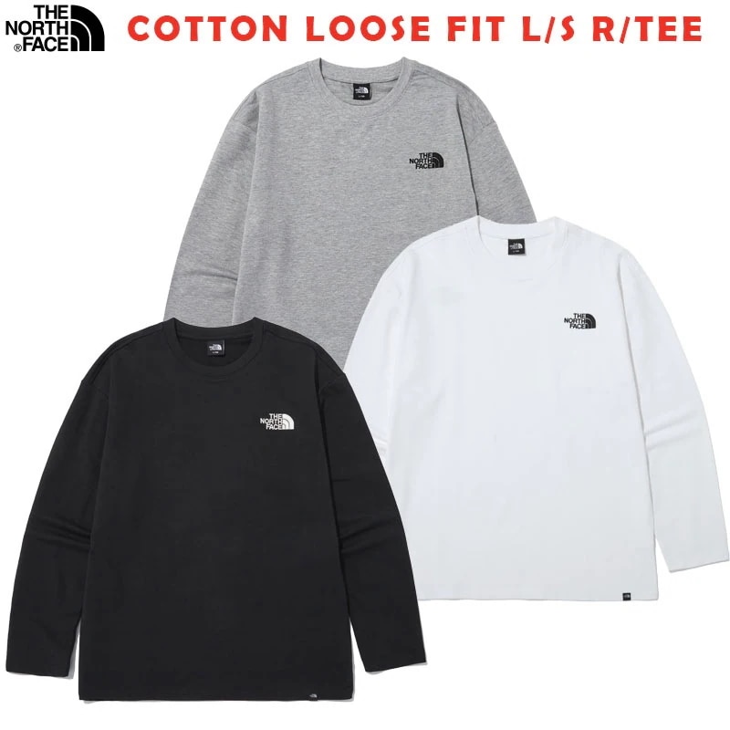 韓国正規品保証 関税負担なし NT7TN90A COTTON LOOSE FIT L/S R/TEEデイリー 基本 着装 男子 女子 人気 韓国 ファッション 男女共用 アウトドア