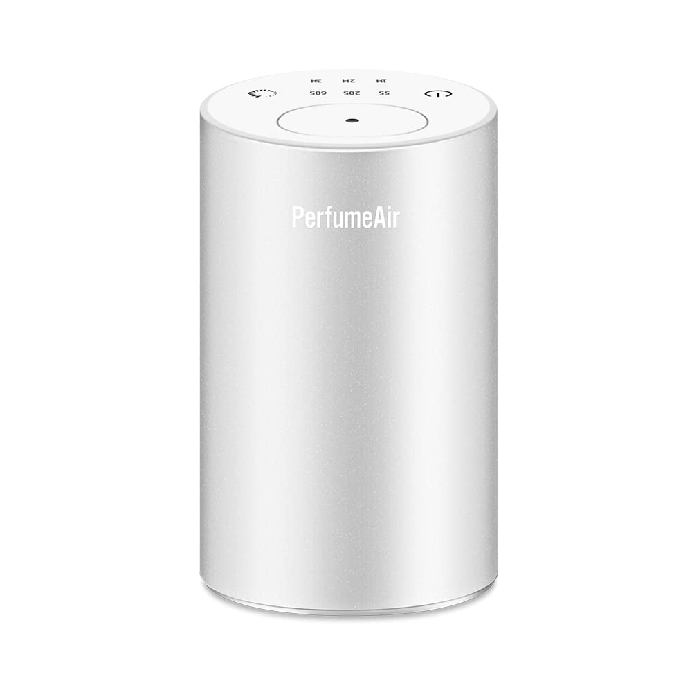 スフィアライト 車 フレグランスディフューザー PerfumeAir 芳香剤 自動 噴霧式 シルバー アロマ ディフューザー 車載 噴霧レベル 調整可能 タイマー 設定 SPHERELIGHT SLP
