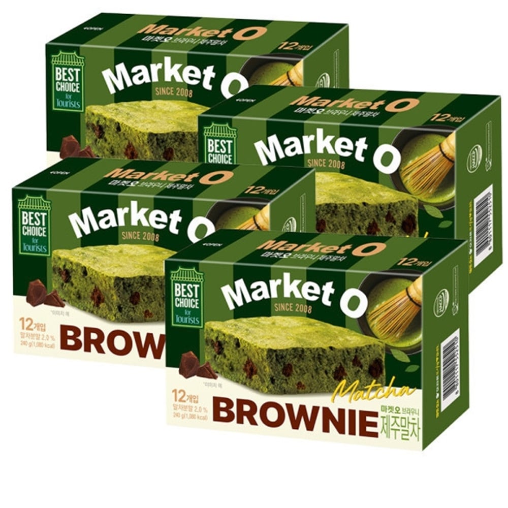 [韓国オリジナル]オリオンブラウニー 済州抹茶 12個入り 240g×4個